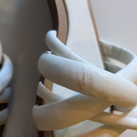 Zara Flat Strappy Sandals (White) - Picture 3 of 3